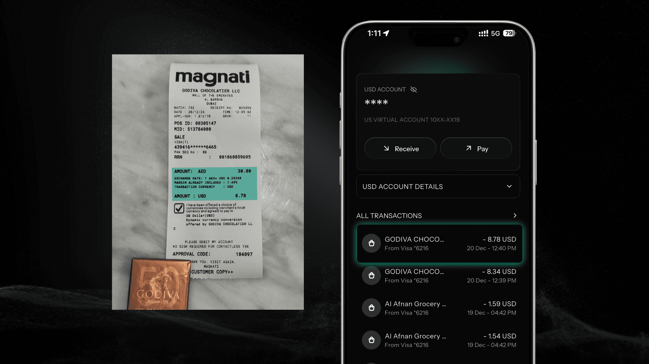 Dynamic currency conversion using the KAST Card