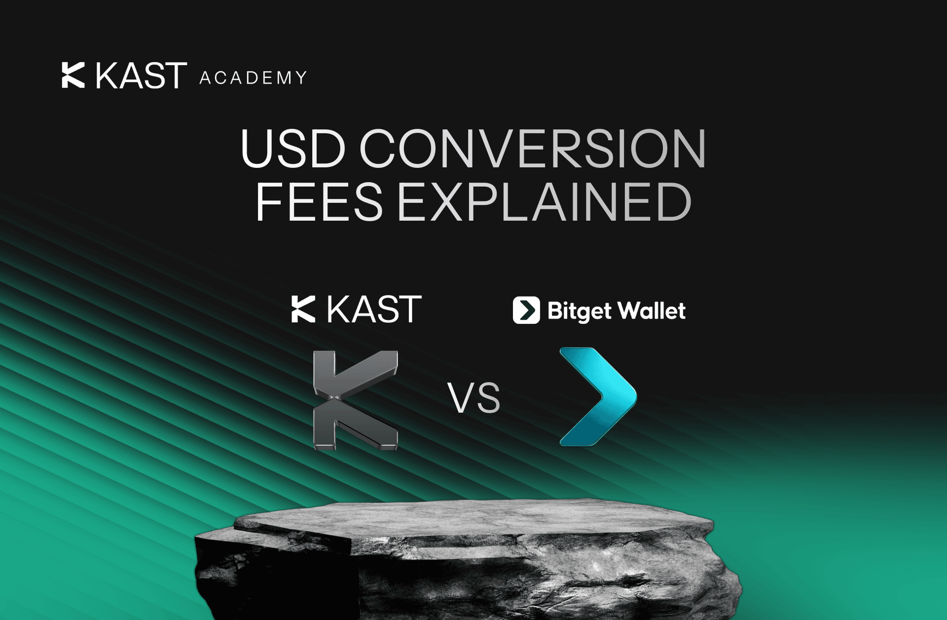 Conversion fees on KAST vs Bitget