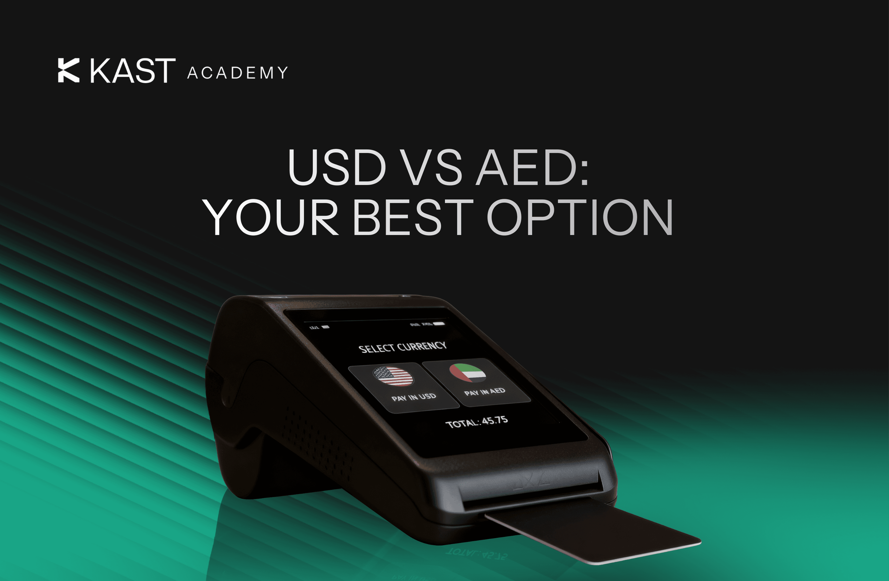 USD vs AED terminal payment