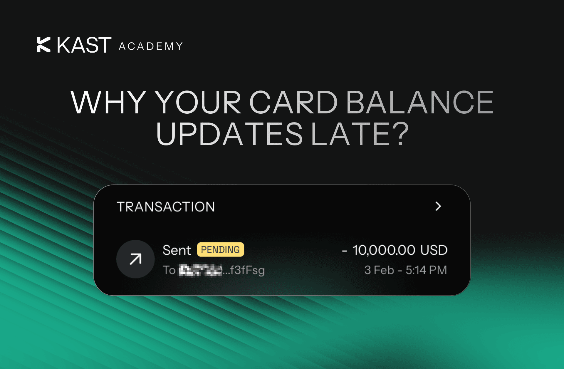 Why Your Card Balance Updates Late